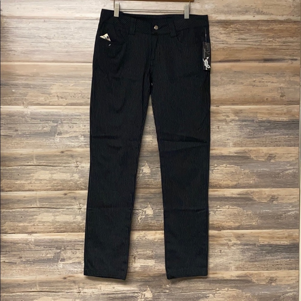Adeline Rude Girl Pinstripe Pant NWT